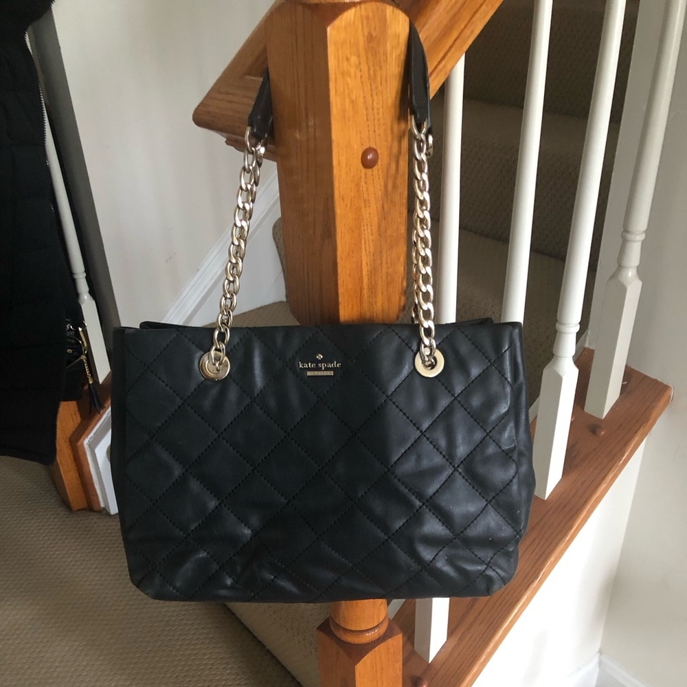 Kate Spade Quilted Blue Shoulder Bag
